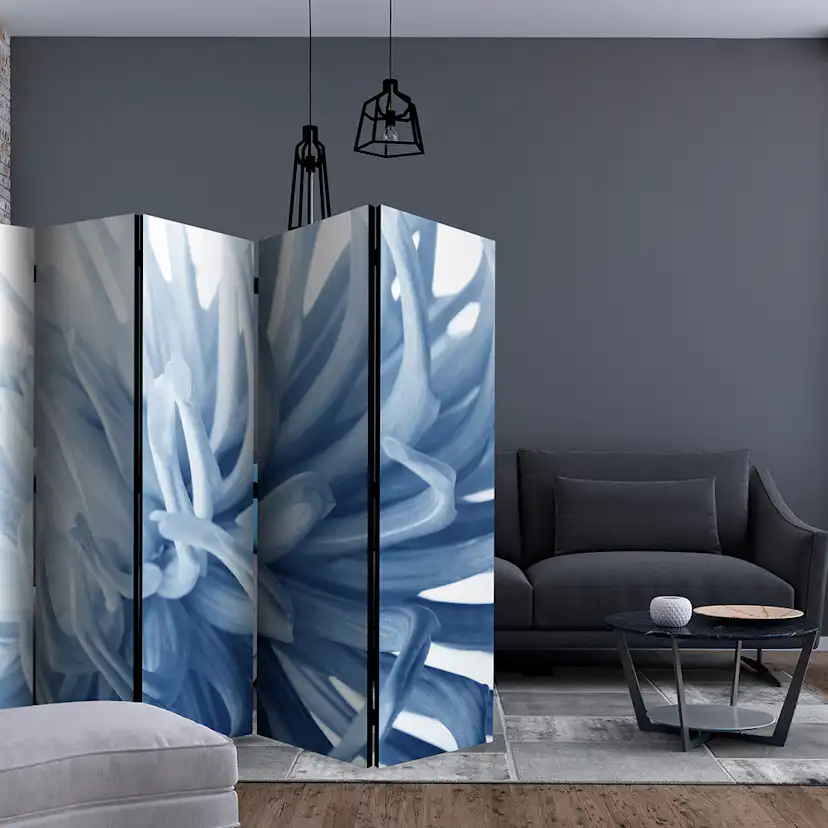 Rumsavdelare Skärmvägg Arkiio Flower Blue Dahlia II 225x172 cm