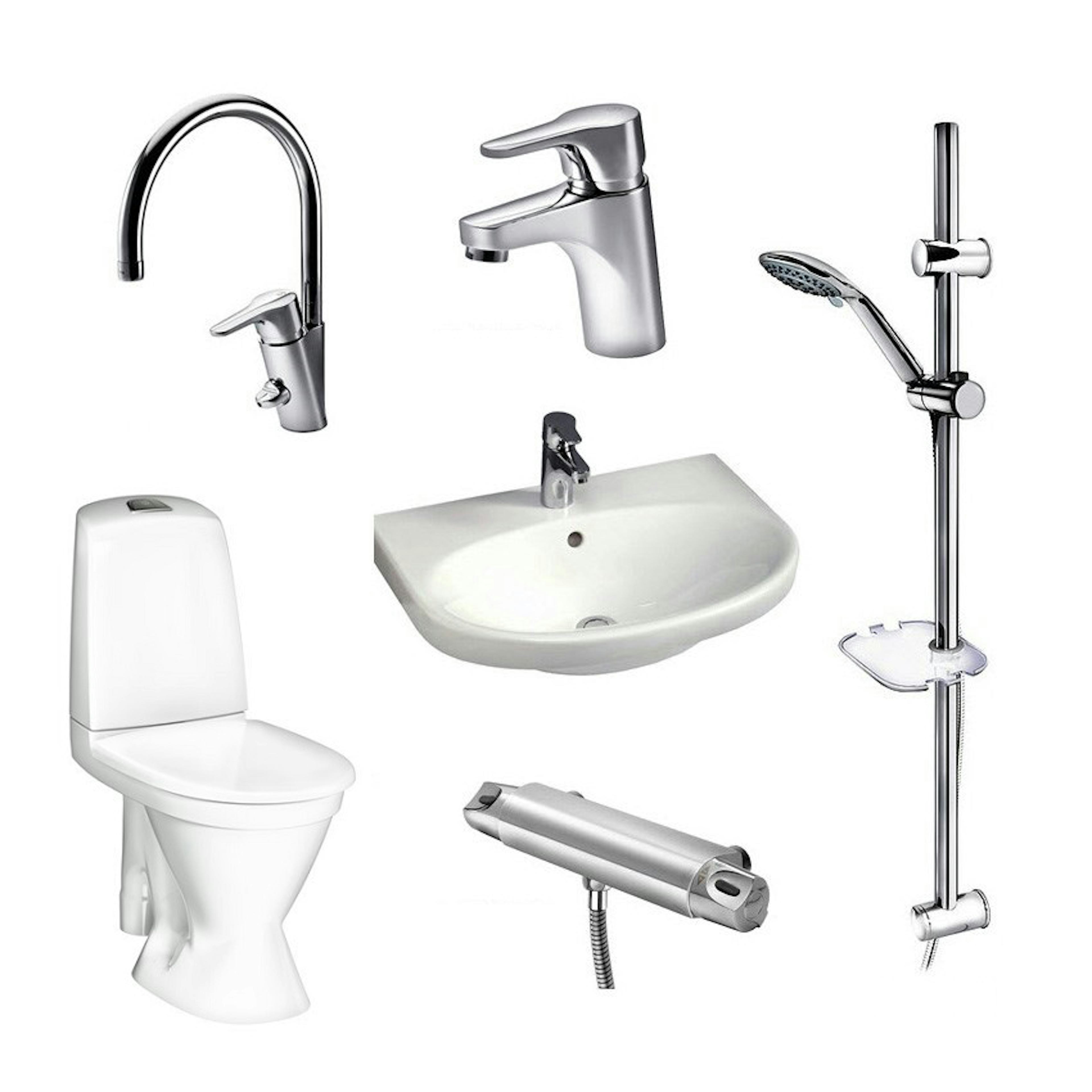 Badrumspaket Gustavsberg Rotpaket 2