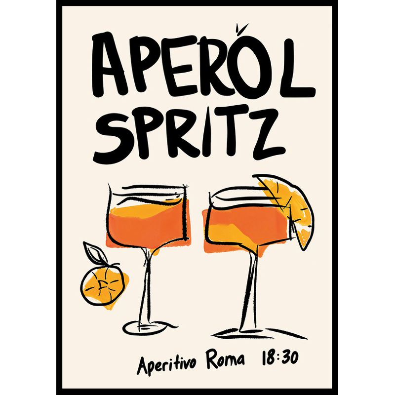 Poster Gallerix Aperol Spritz Aperitivo Roma