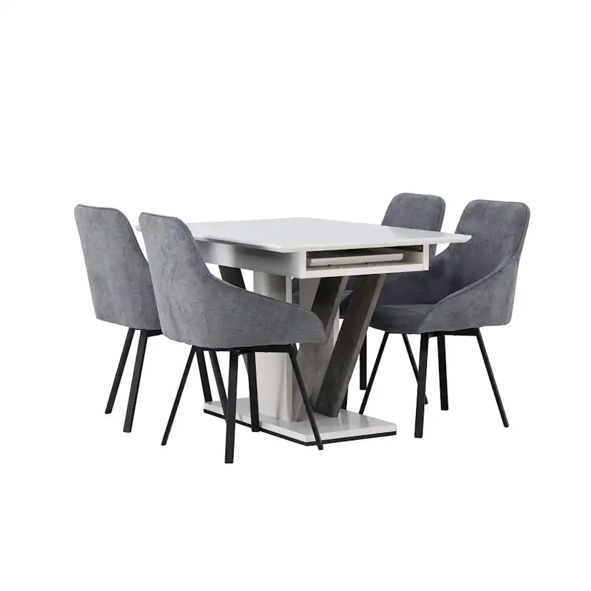 Matgrupp Venture Home Disa med 4st Rosie Matstolar
