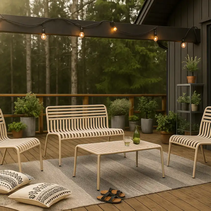 Loungegrupp Comfort Garden Jarva 4-sits Soffgrupp Utomhus i metall
