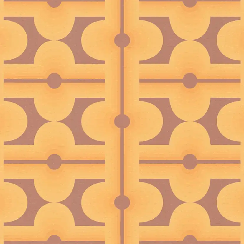 Tapet AS Creation Retro Chic 39533-4, Mönstrad Orange