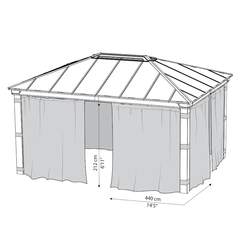Gardinset Canopia by Palram till Dallas 4900