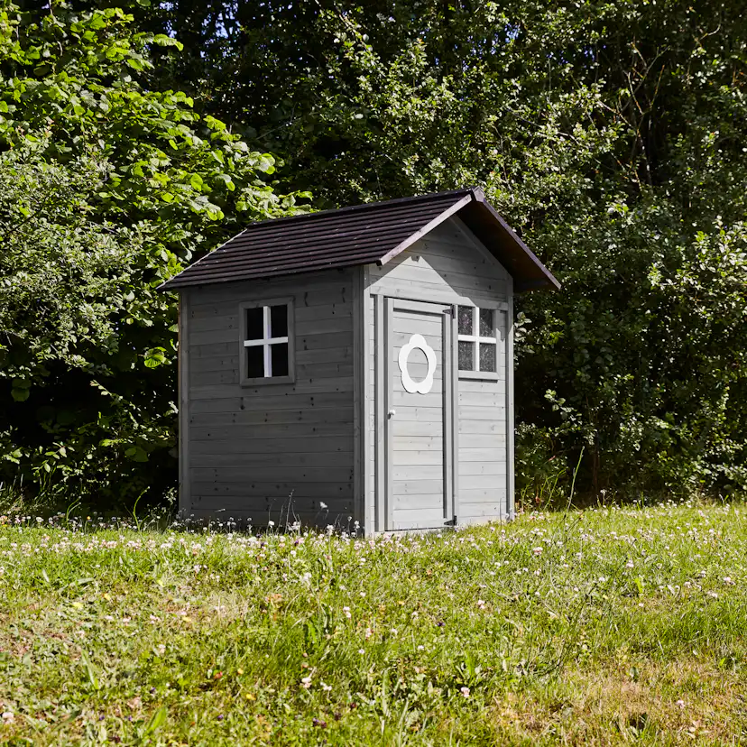 Lekstuga Nordic Play Grå/Svart 158x148x132 Cm