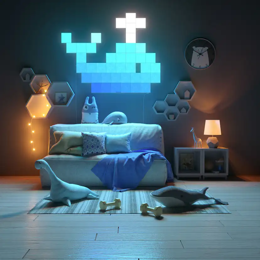 Belysningssystem Nanoleaf Canvas Startkit 17-pack