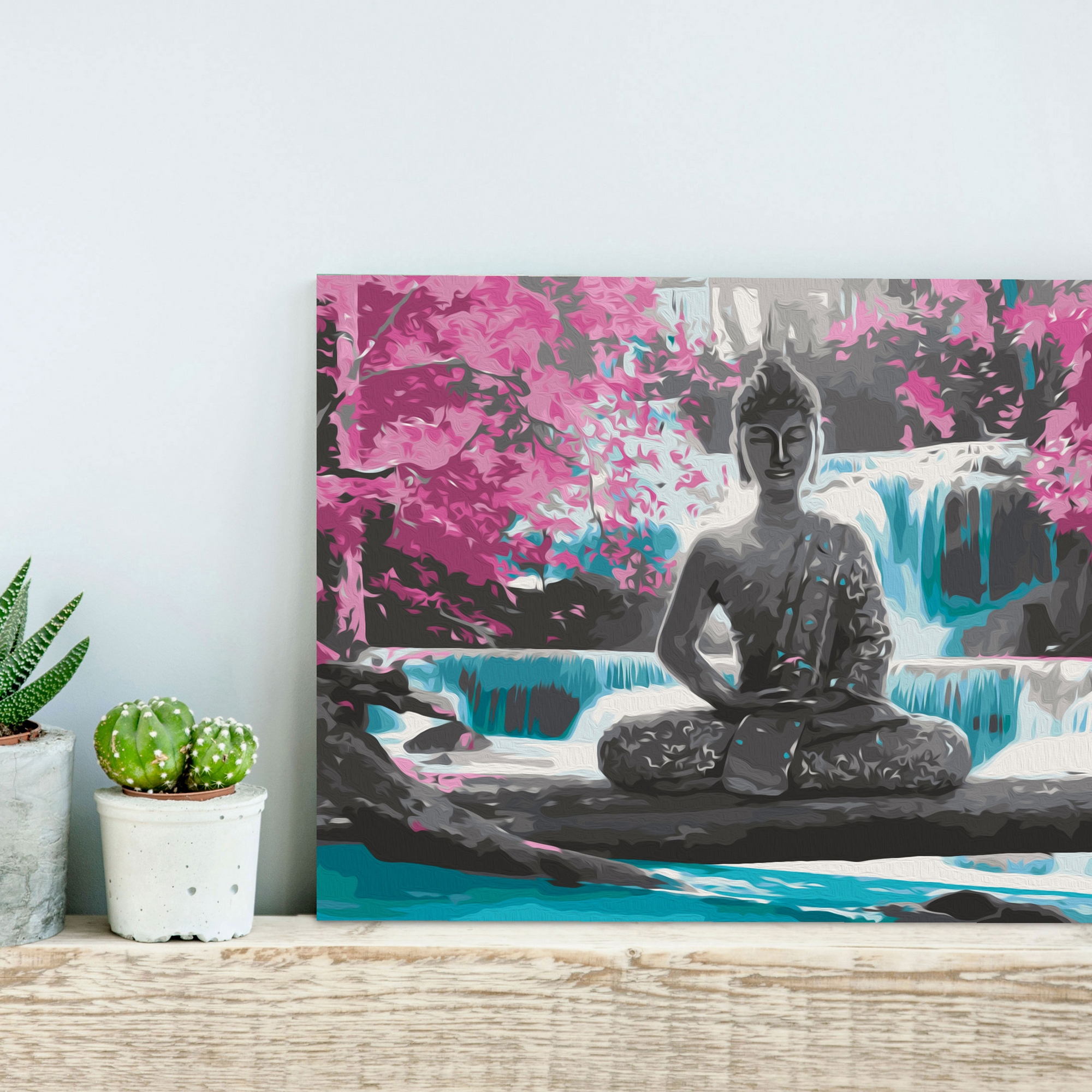 Gör-det-själv Målningar Arkiio Buddha and Waterfall