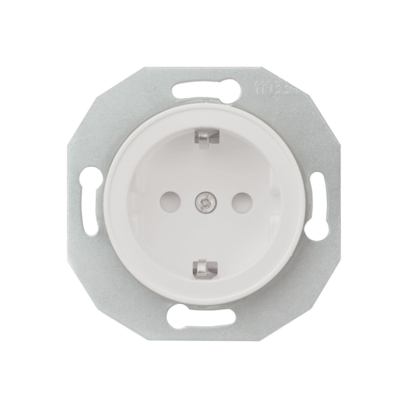 Vägguttag Schneider Electric Renova 1-vägs Jordad