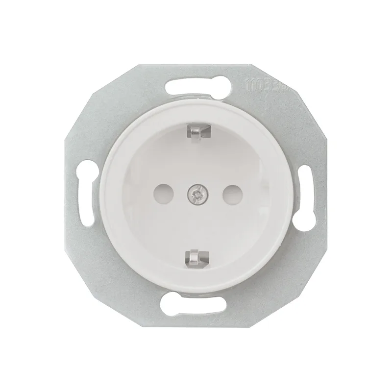 Vägguttag Schneider Electric Renova 1-vägs Jordad