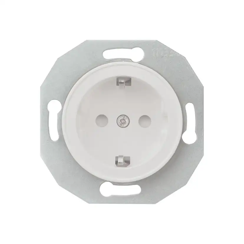 Vägguttag Schneider Electric Renova 1-vägs Jordad