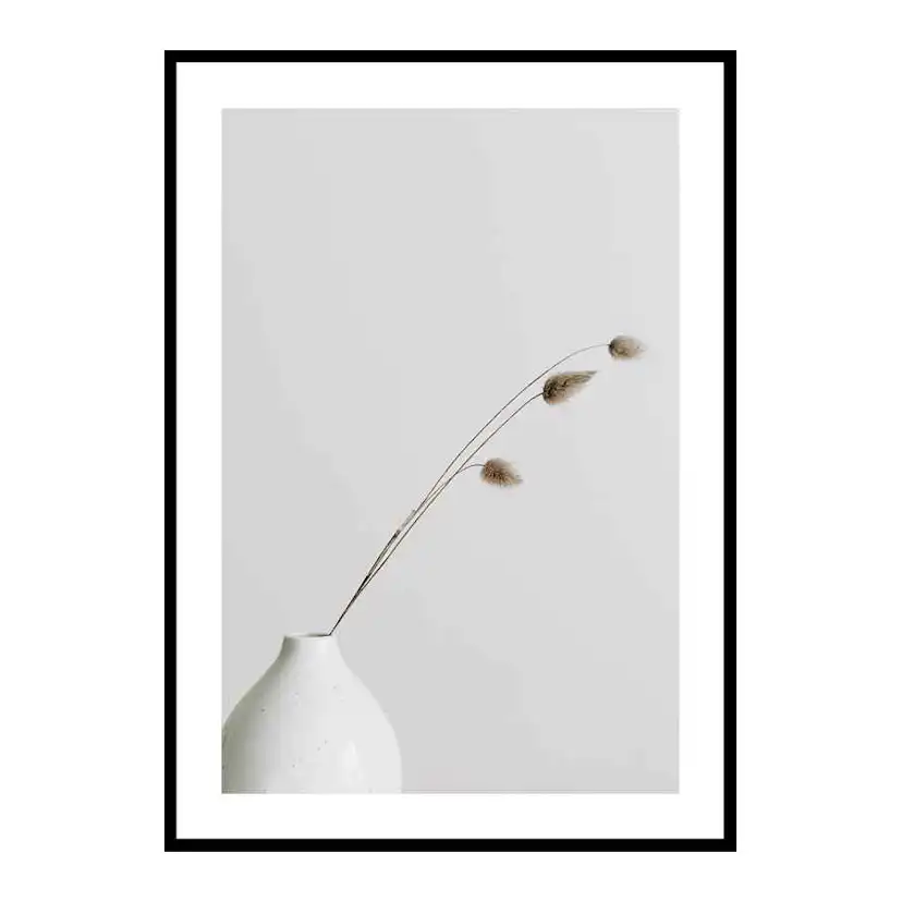 Poster Gallerix Dried Flower White Vase