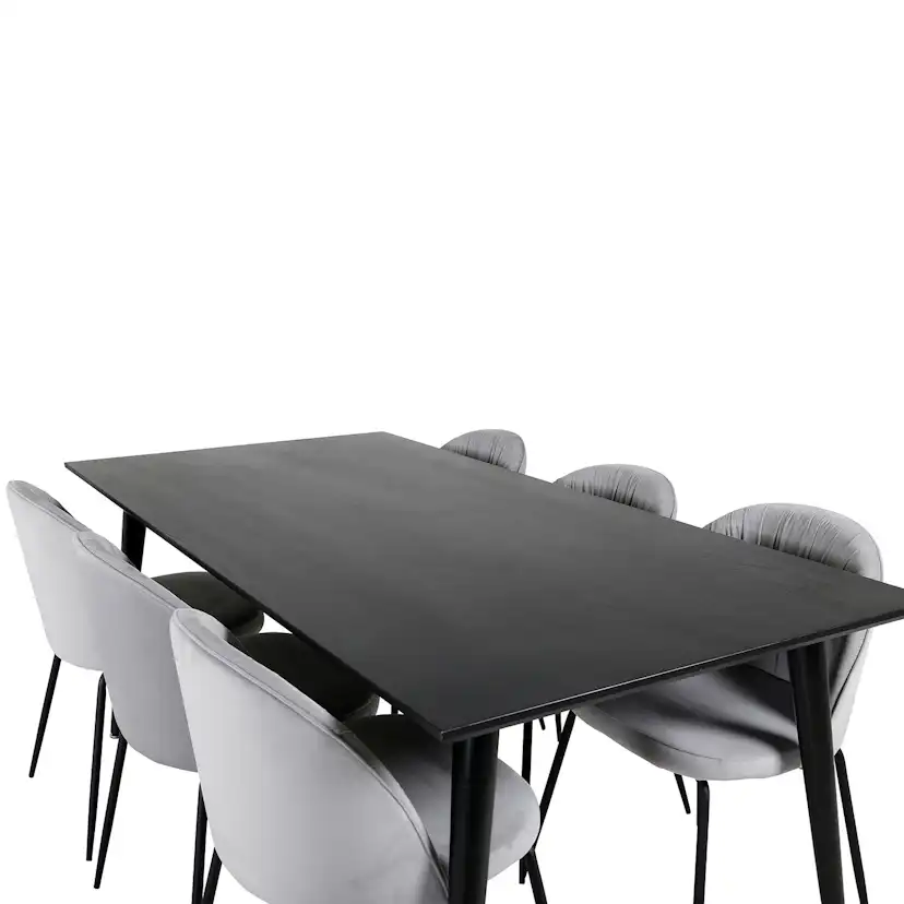 Matgrupp Venture Home Dipp med 6 Wrinkles stolar