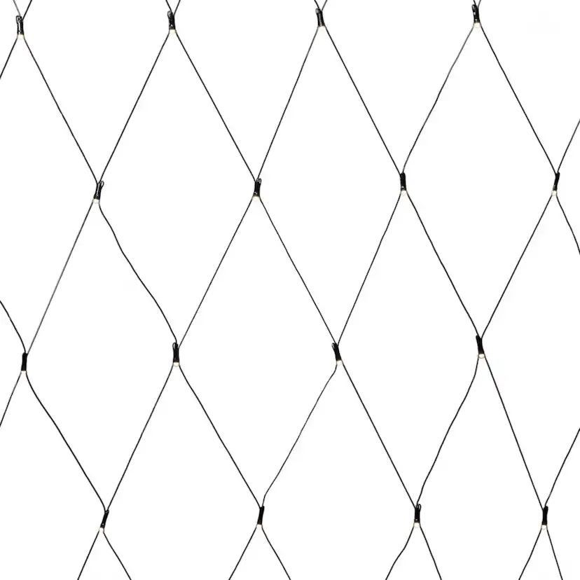 Ljusslinga Gnosjö Konstsmide Nät 40 Varmvita LED 80x80 cm Frostad