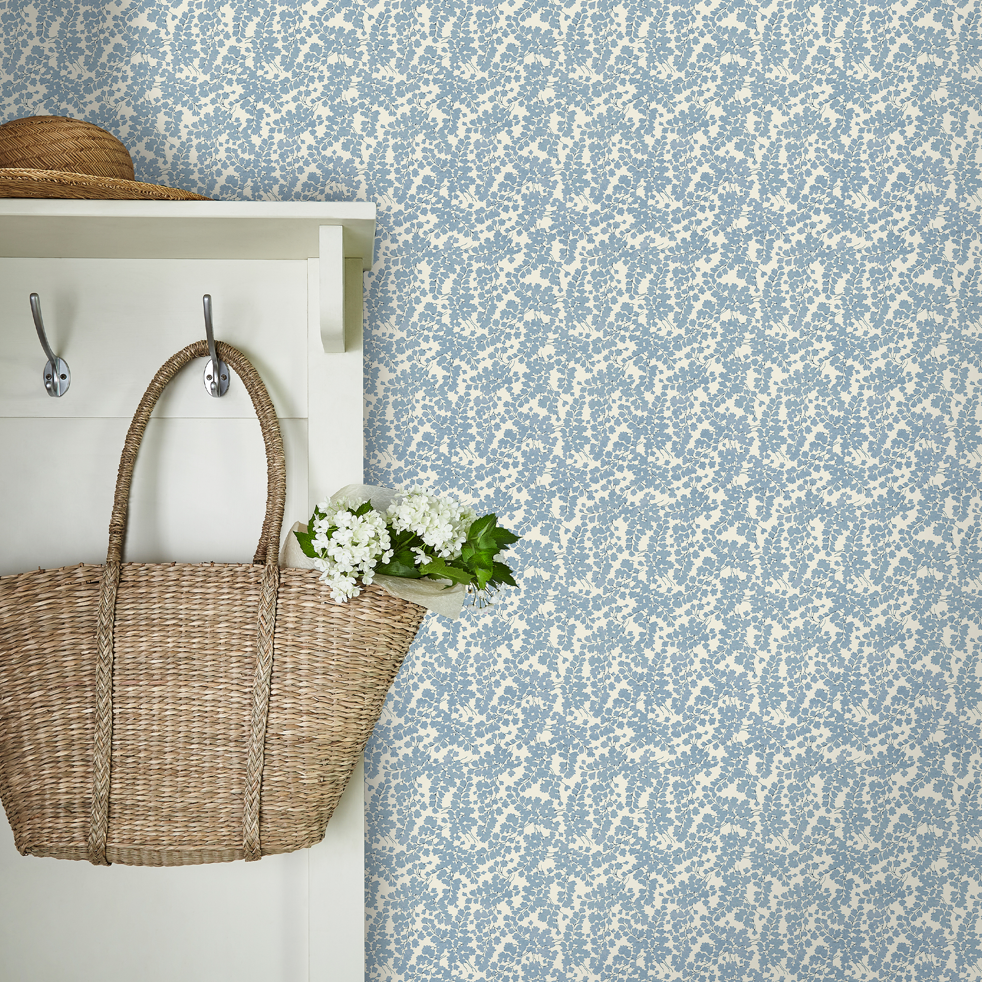 Tapet Laura Ashley Cariad Spray Newport Blå 122743