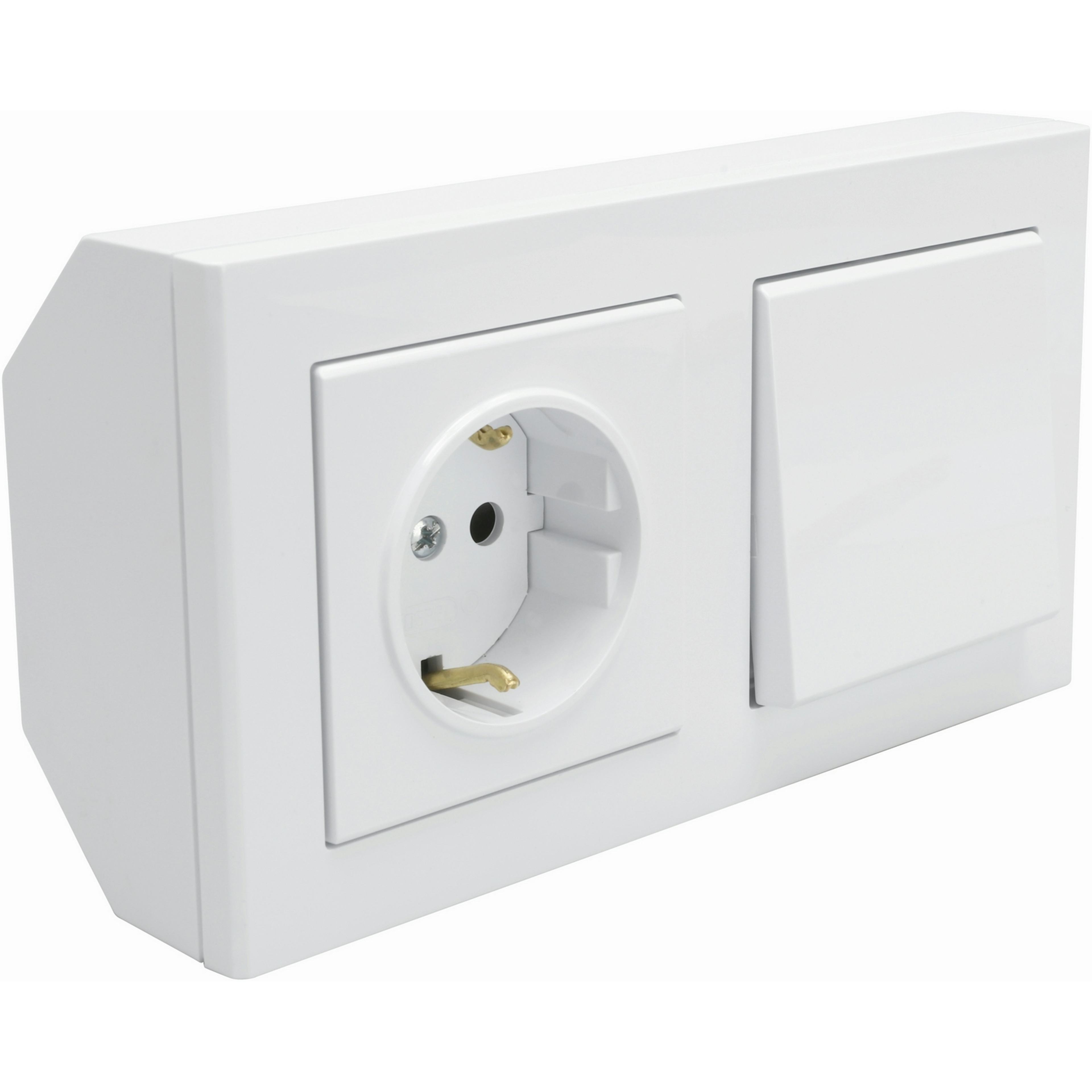 Hörnbox Malmbergs Optima 1P/Tr+Uttag