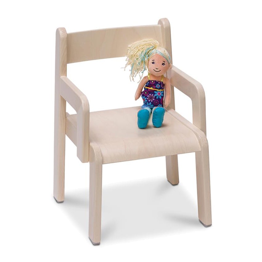 Barnstol ABA Skol Timmi Ljus Bok med Armstöd