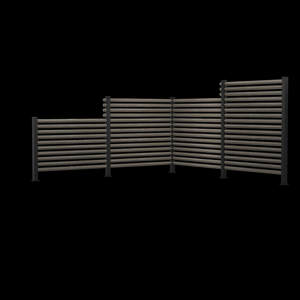 Ribba Öckerö Linax Grå 1490x45x45 6-pack FSC (B) 6-Pack