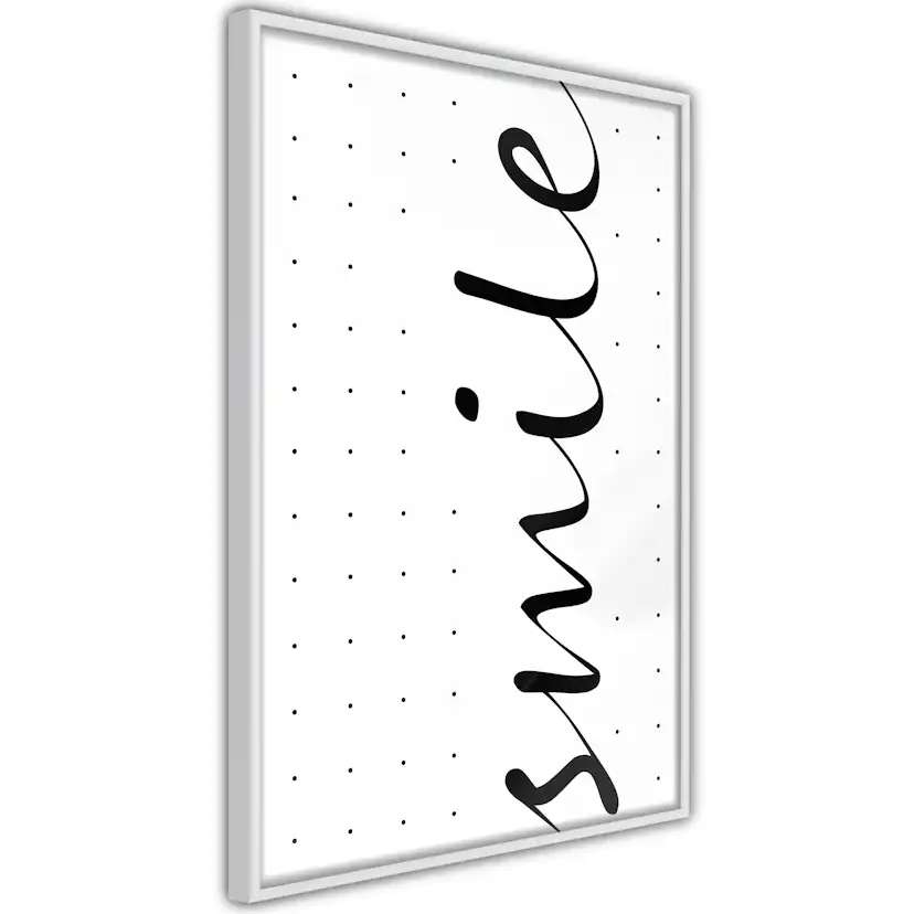 Poster Artgeist Affisch Black and White Smile