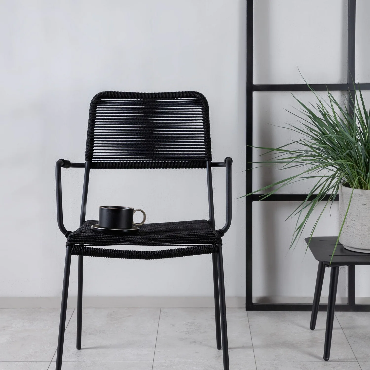 Trädgårdsstolar Venture Home Lindos Svart