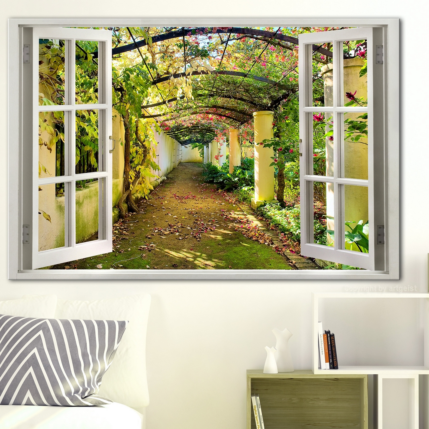 Tavla Arkiio Window View On Pergola