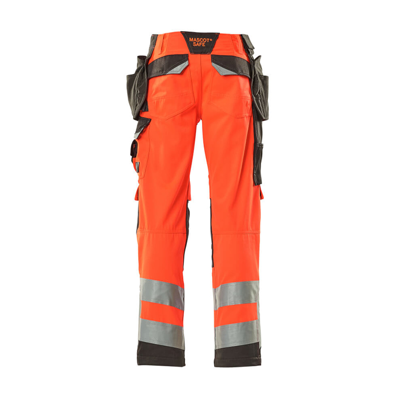 Mascot SAFE SUPREME Byxor med hängfickor 15531-860-22218 Storlek: 82C56, Färg: Hi-vis Röd/mörk Antracit