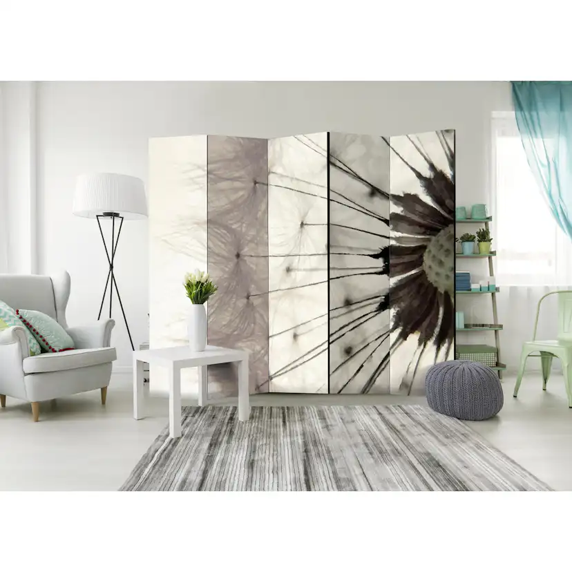Rumsavdelare Arkiio White Dandelion II Vit/Grå 225x172 cm