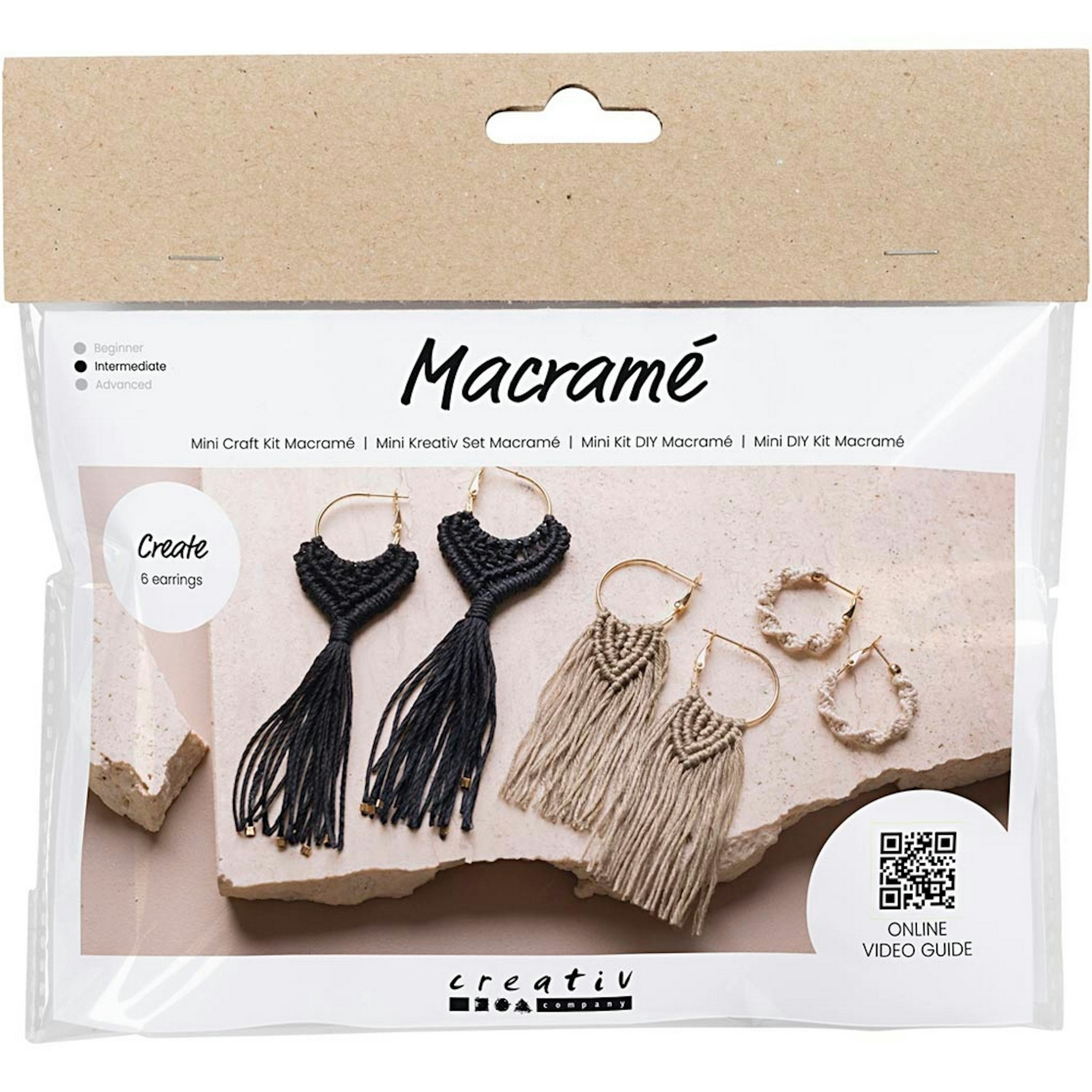 DIY-kit Creativ Company Makramé Örhängen