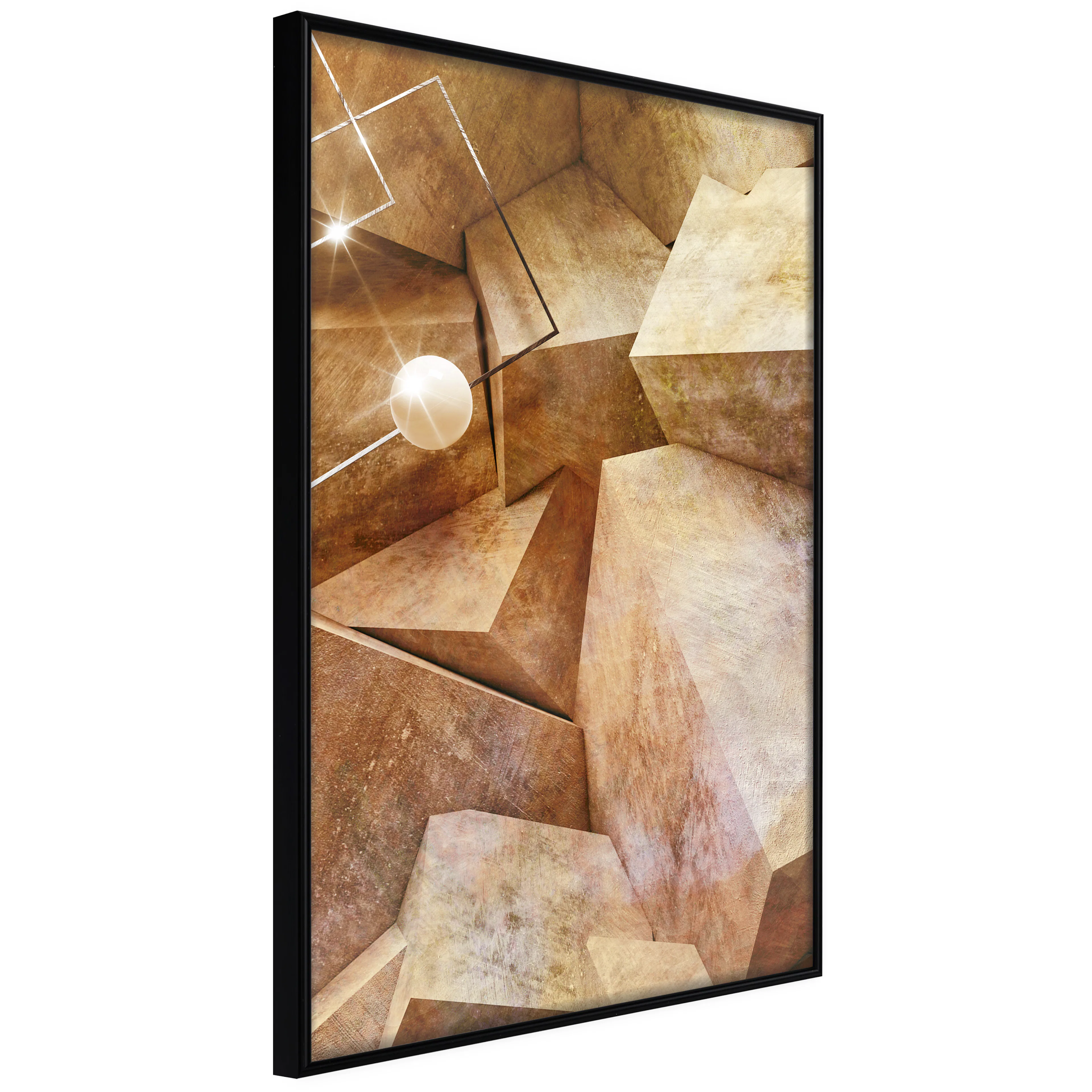 Affisch - Saffron Corners [Poster] 40x60 Svart ram, 40x60 cm