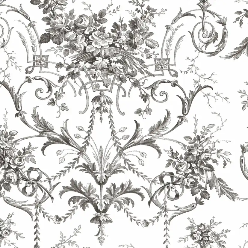 Tapet Laura Ashley Tuileries Charcoal Grå 122768
