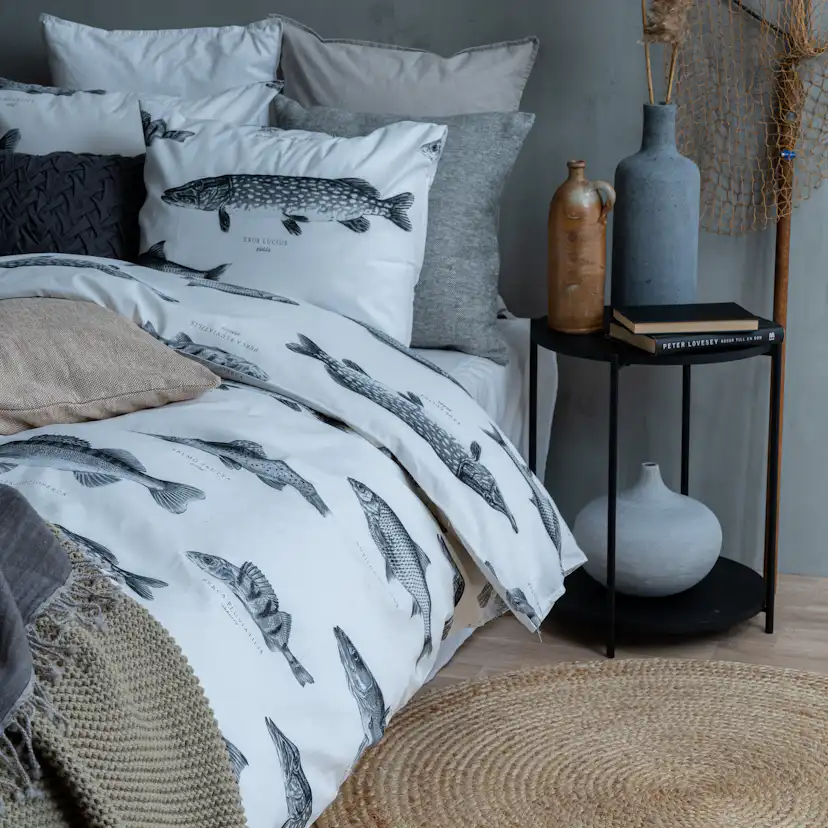 Påslakanset Borganäs of Sweden Fiske Enkelsäng