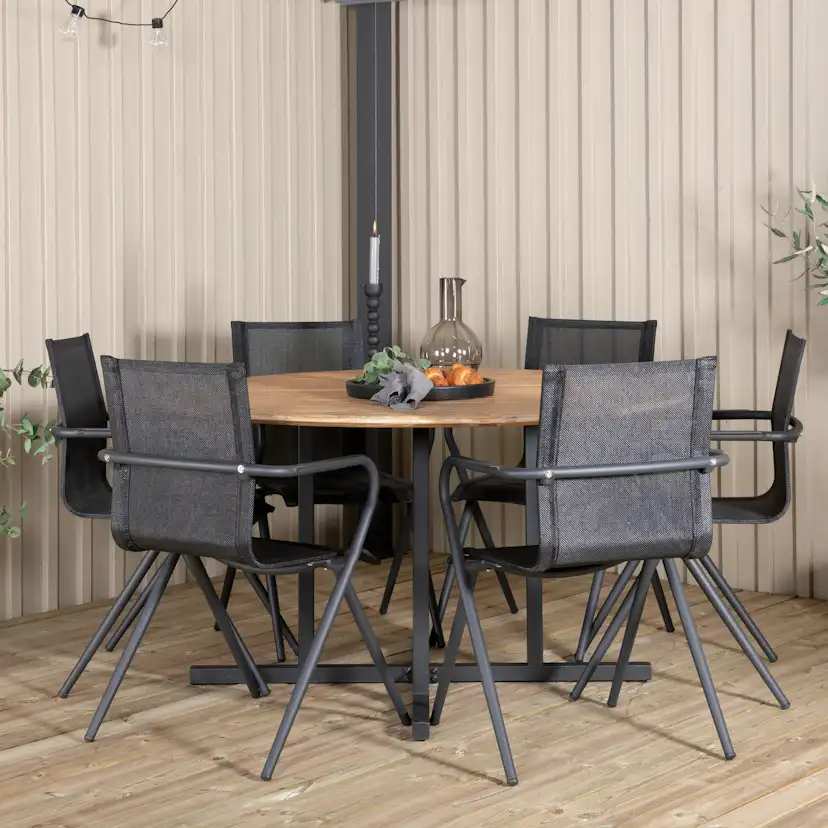 Matgrupp Venture Home Zurc med 6 Anve Matstolar