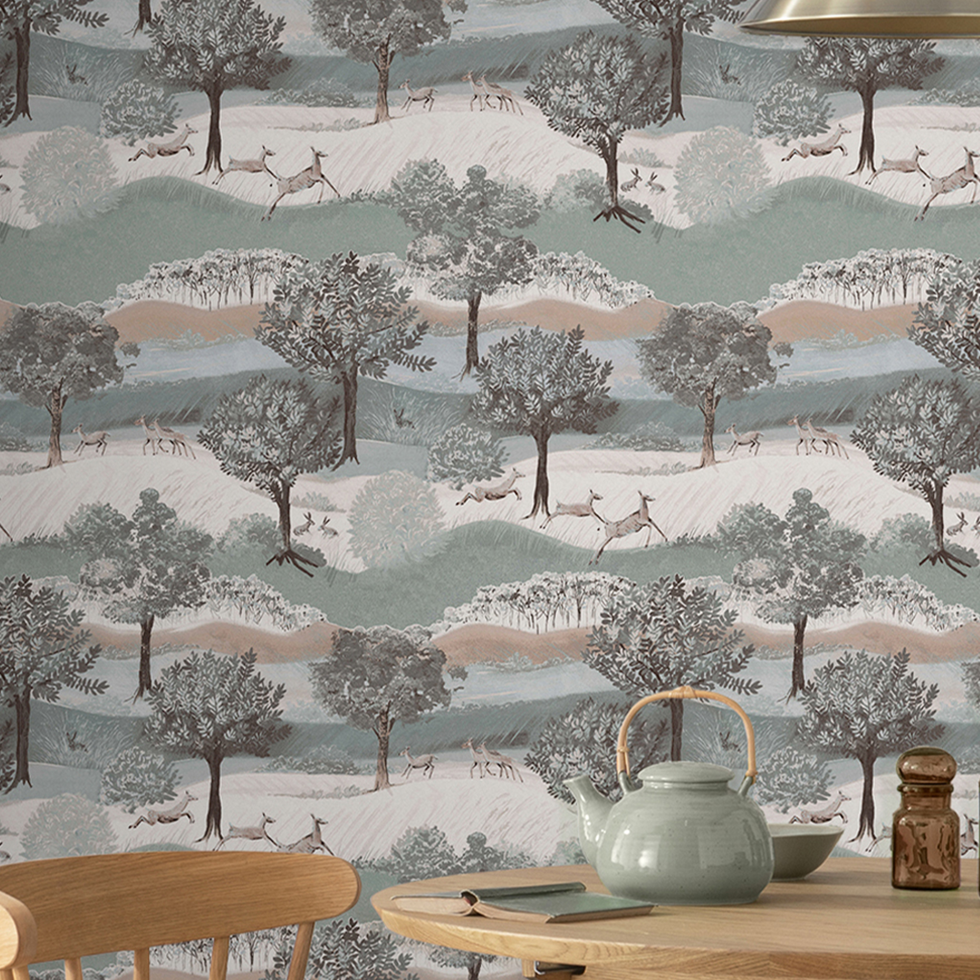Tapet Laura Ashley Hartingdon Jade Grön 119858