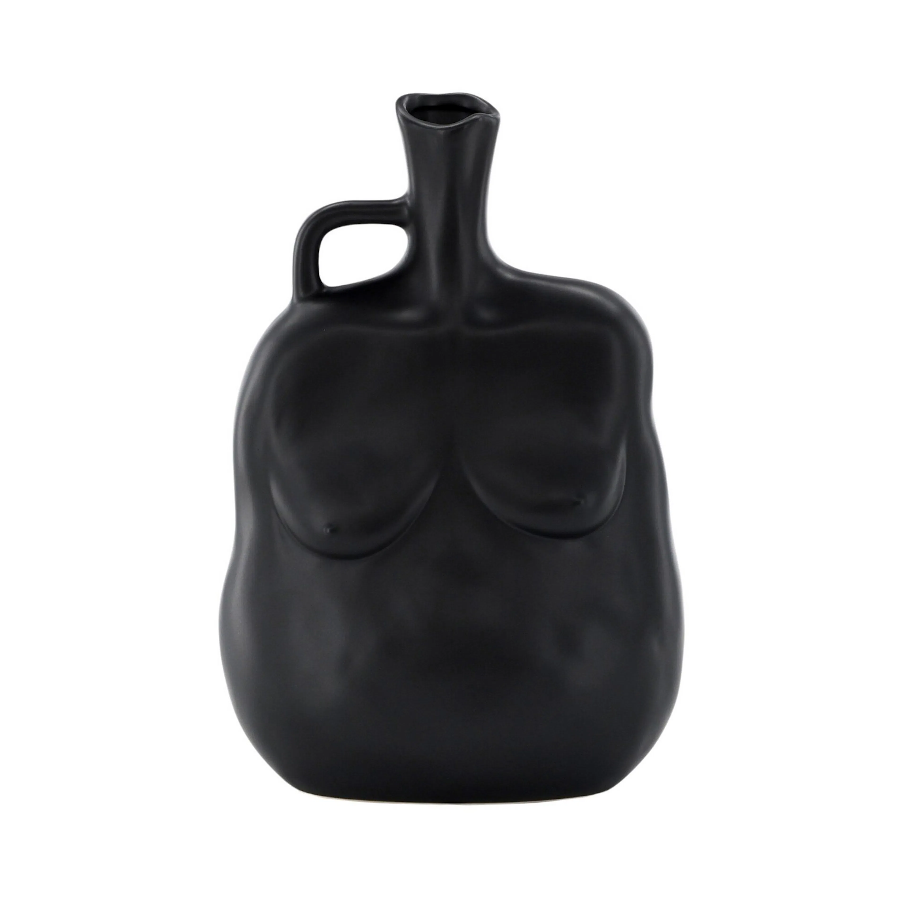 Conta Vase -  Matte black -  17*10*25Hcm Svart