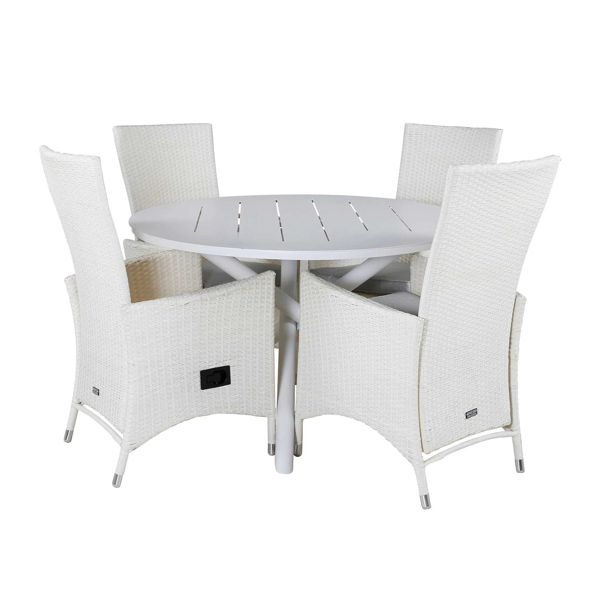Matgrupp Venture Home Ande med 4 Pava Matstolar
