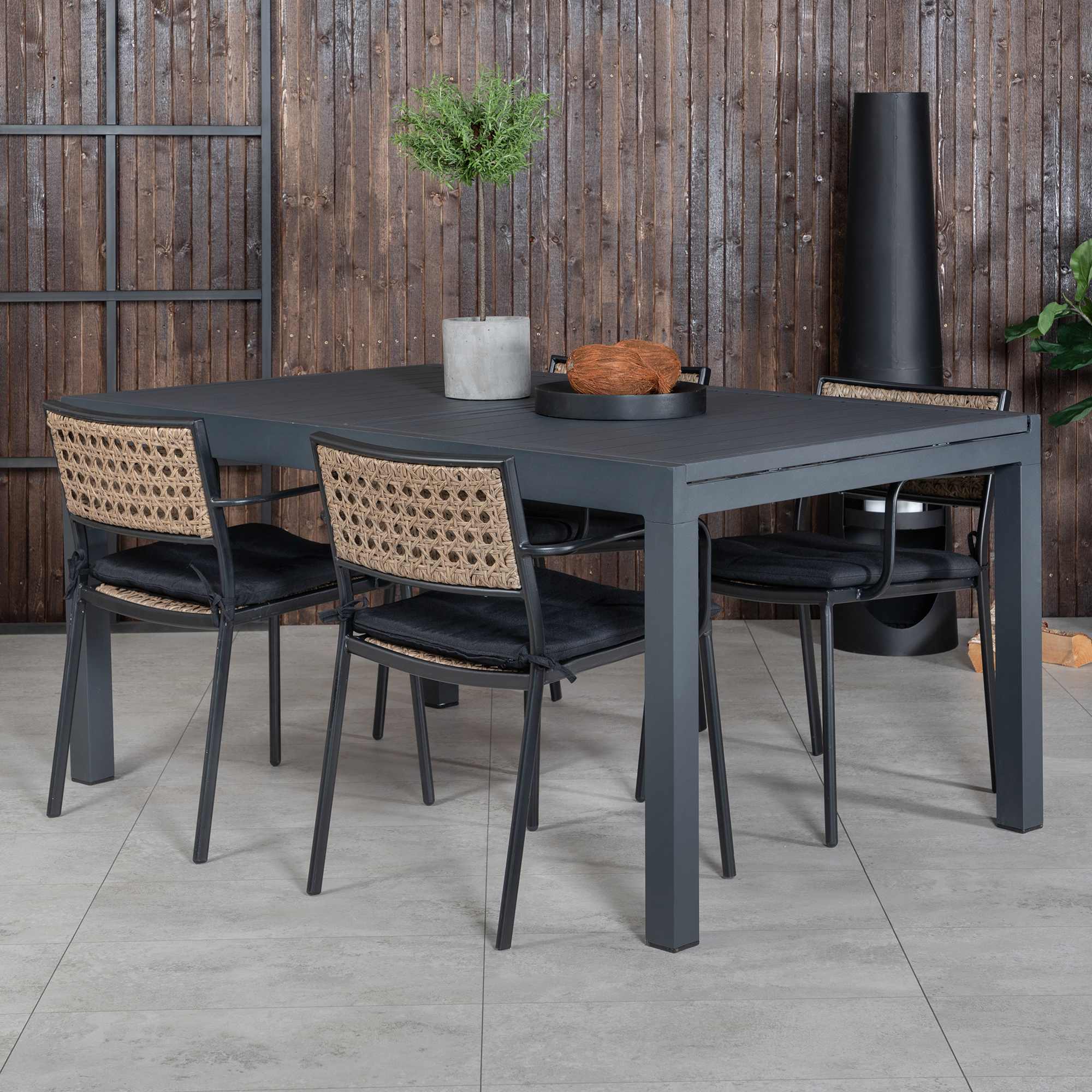 Matgrupp Venture Home Marbella med 4 Poda Stolar