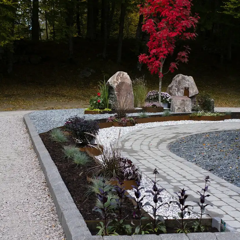 Planteringskant Flexigarden Corten Övergång