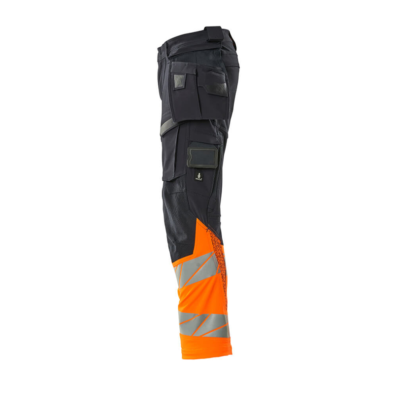 Mascot ACCELERATE SAFE Byxor med hängfickor 19131-711-01014 Storlek: 82C48, Färg: Mörk Marin/hi-vis Orange