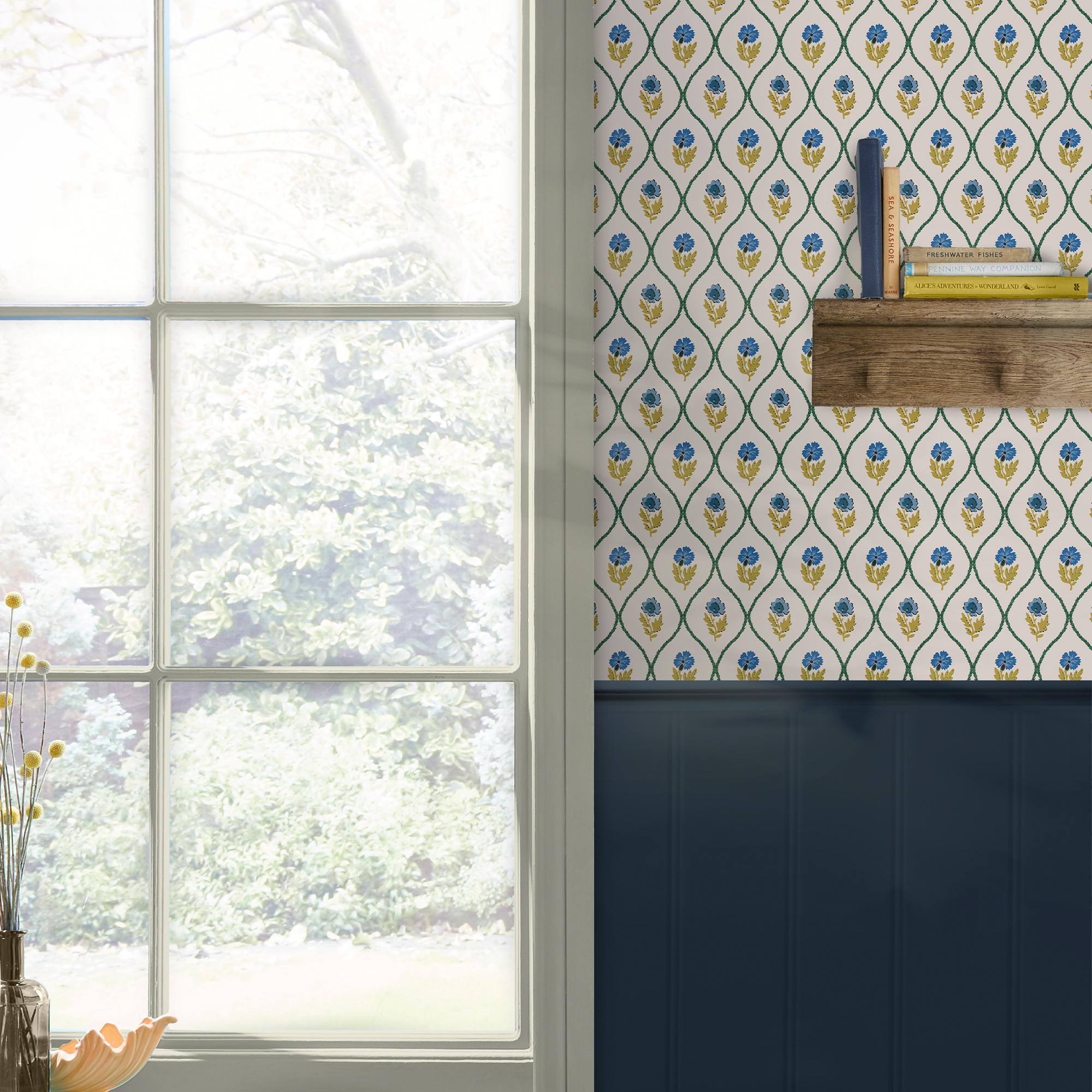 Tapet Joules Trellis Floral Guld 120876