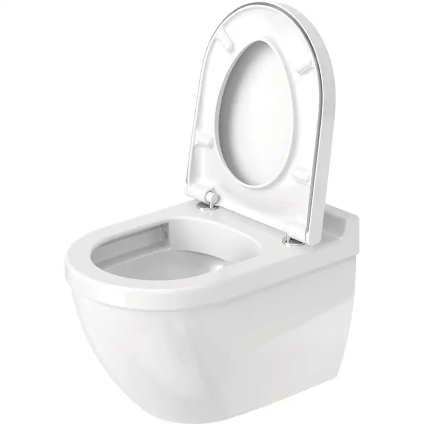 Vägghängd Toalettstol Duravit Starck 3 252709 Rimless utan Toalettsits