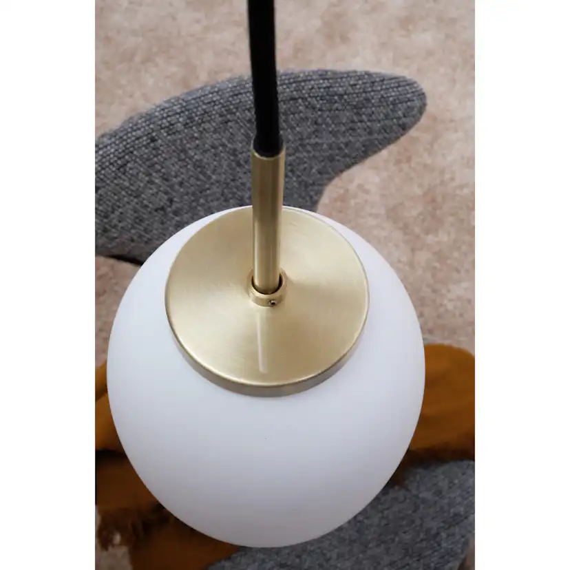 DL39 pendel Opal/Mässing, Diameter: 250 mm