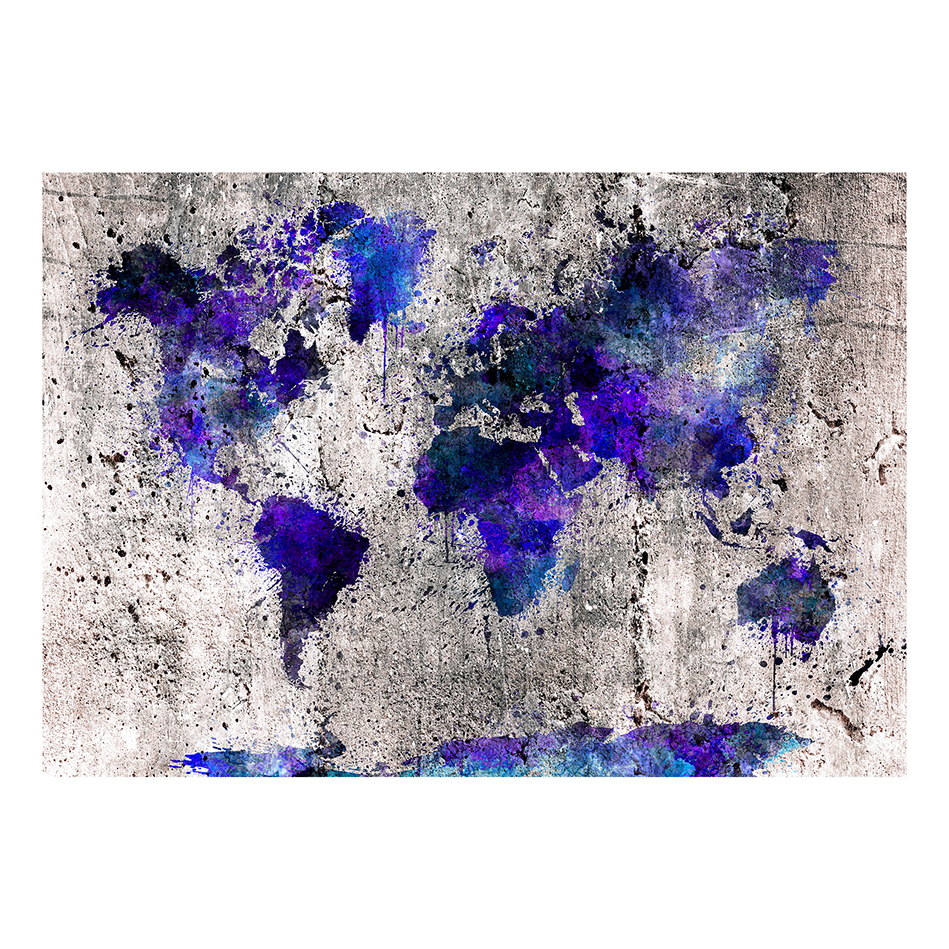 Fototapet Arkiio World Map: Ink Blots