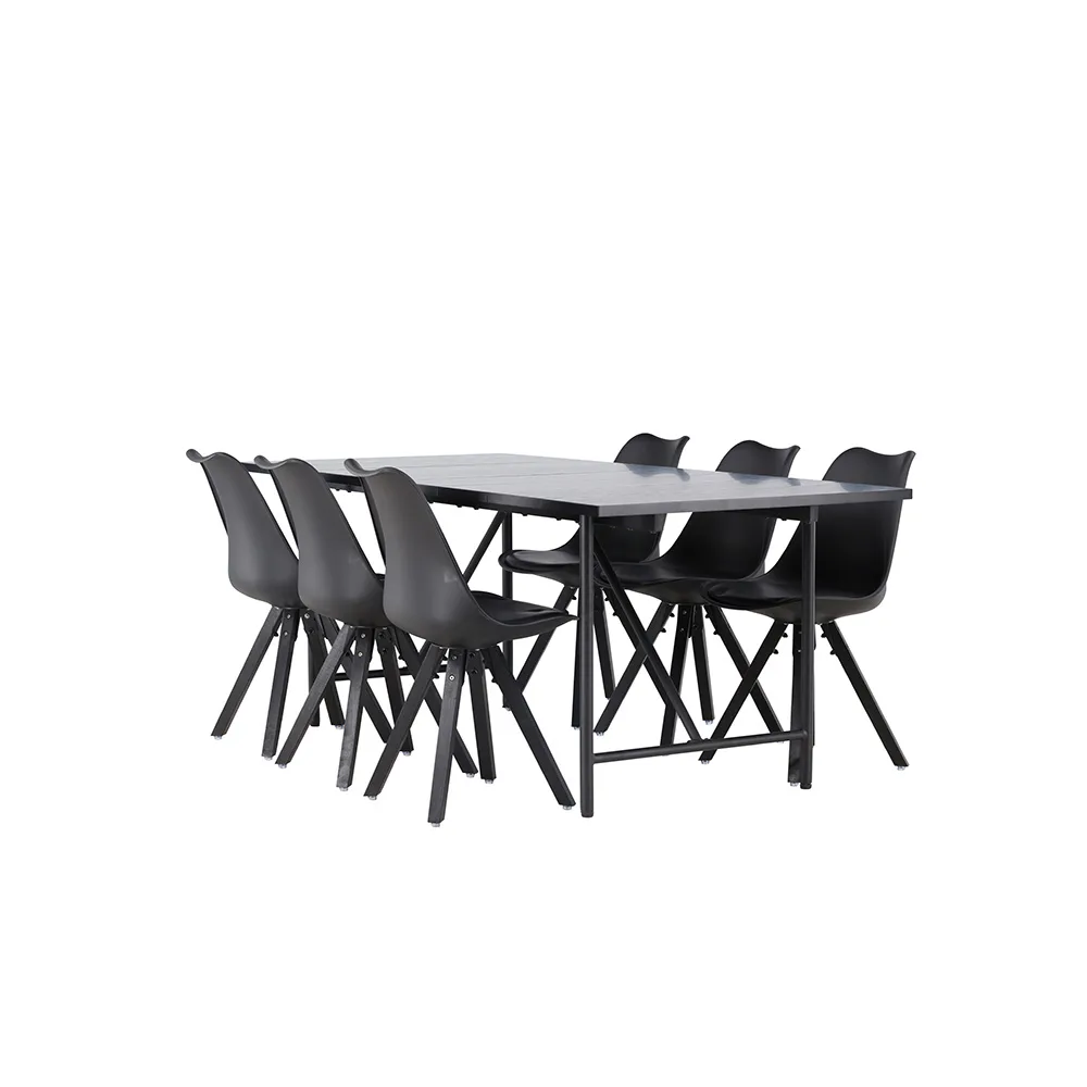Matgrupp Venture Home Astrid med 6 Zeno Stolar