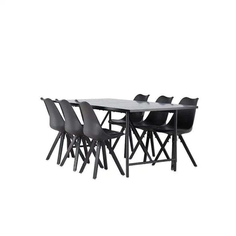 Matgrupp Venture Home Astrid med 6 Zeno Stolar