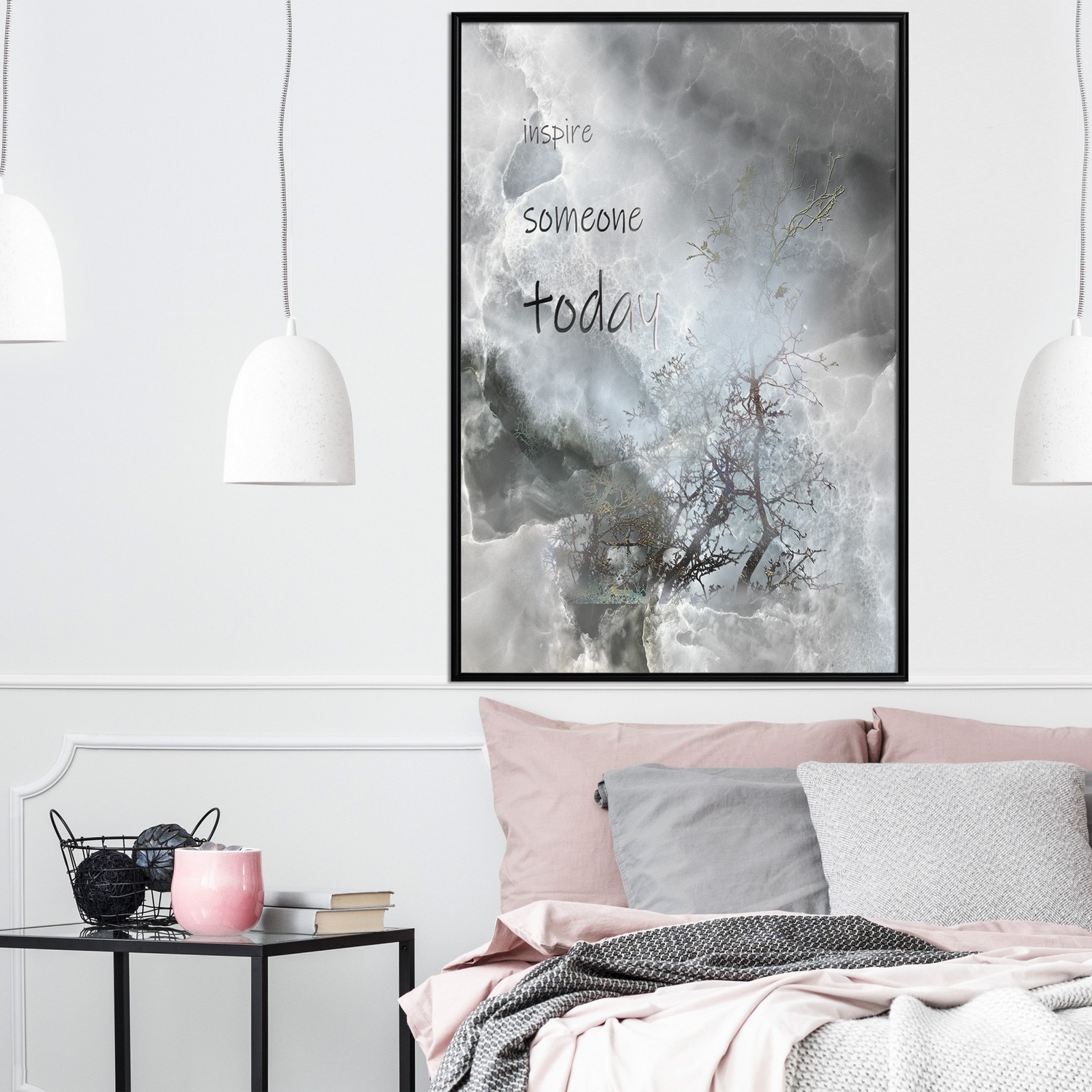 Affisch - Inspire Someone Today [Poster] 20x30 Svart ram, 20x30 cm