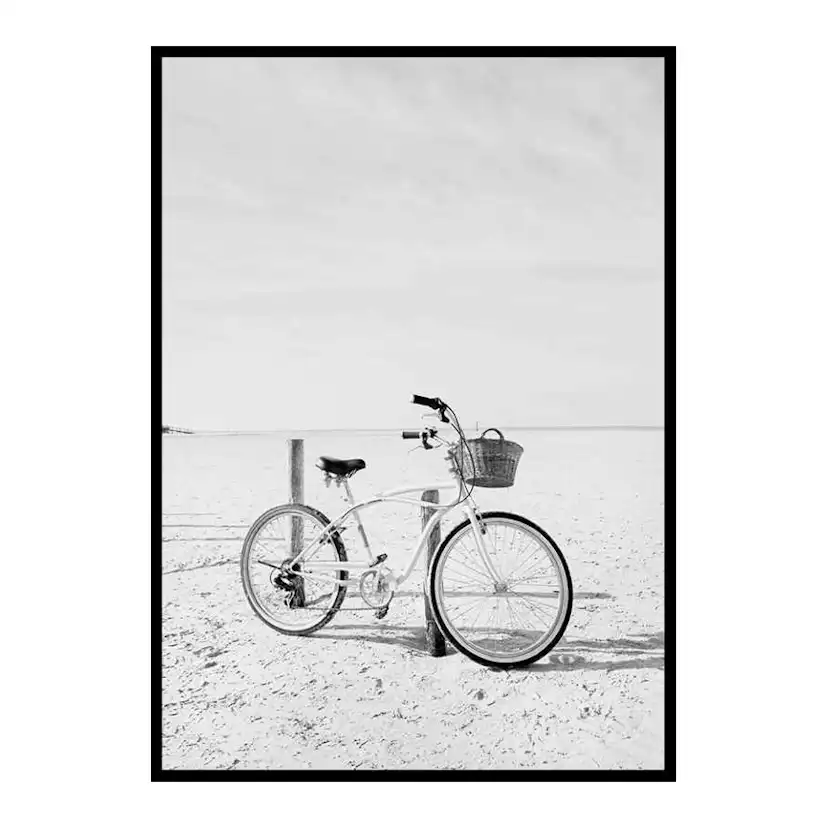 Poster Gallerix Bicycle On The Beach