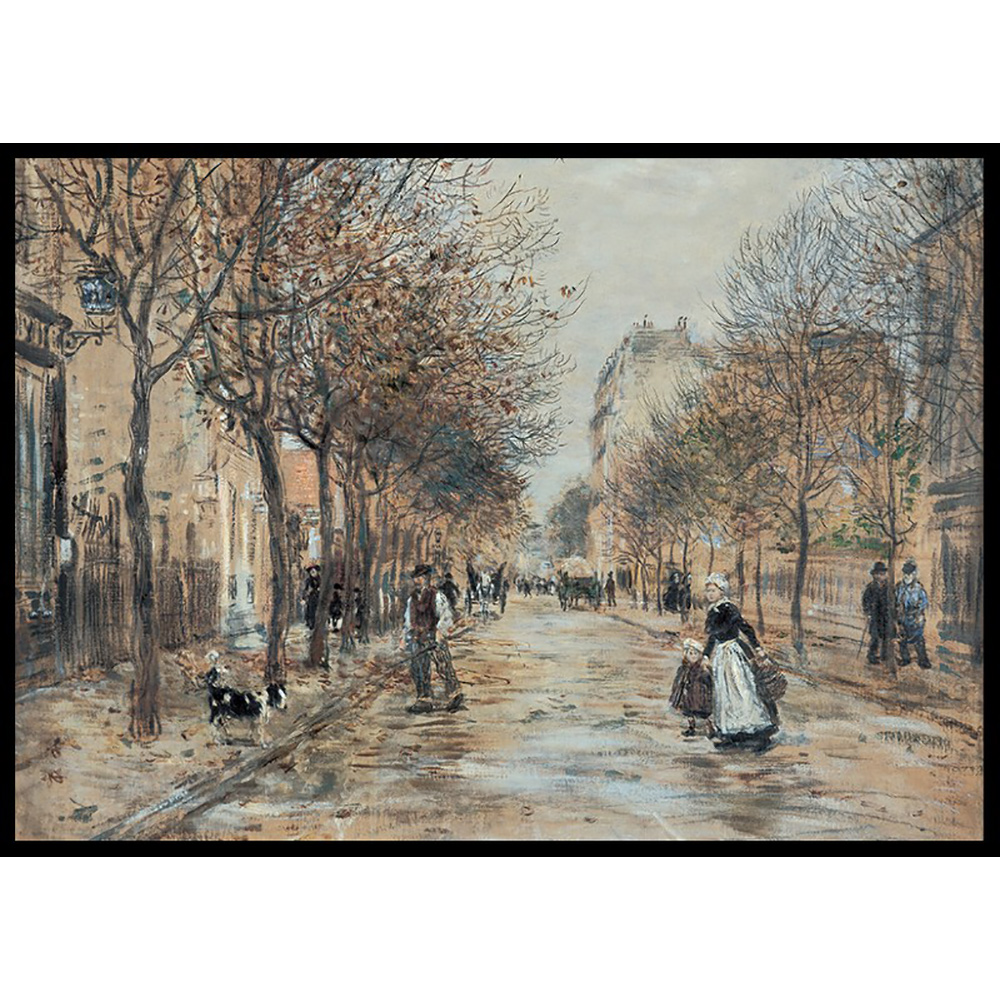 Poster Gallerix Street In Asnières By Jean-Franҫois Raffaëlli