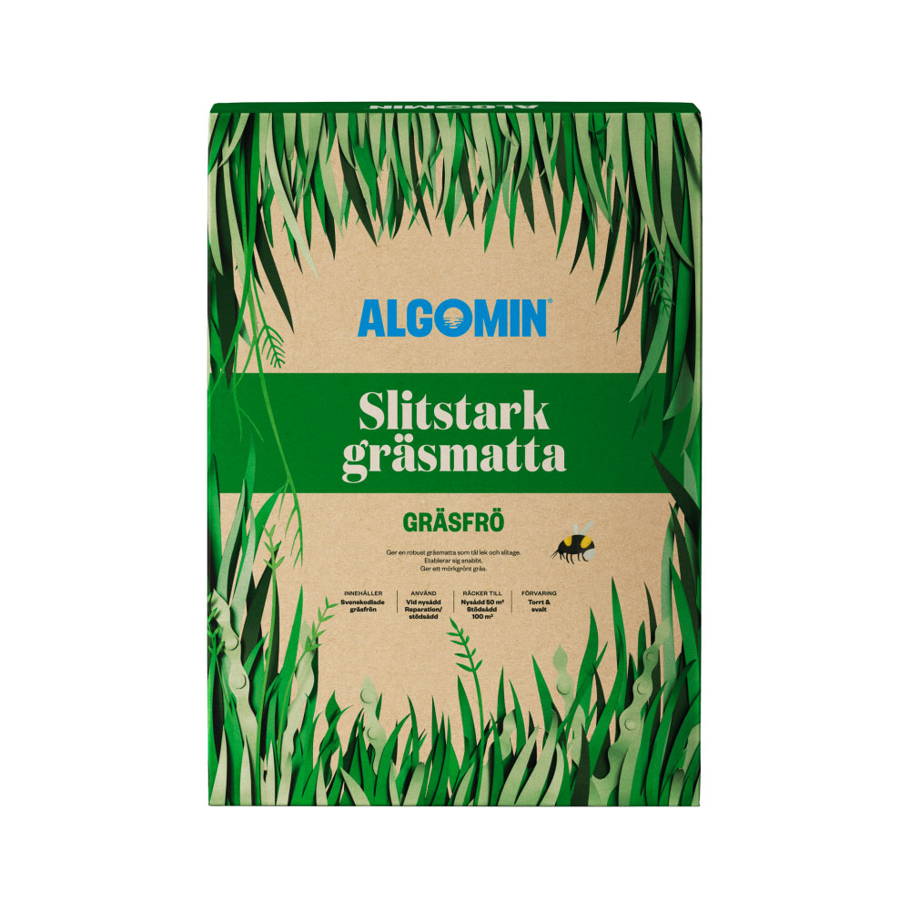 Gräsfrö Algomin Slitstark Gräsmatta