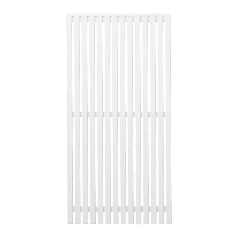 Staket PLUS Sendai Grundmålad Vit 90×180 cm