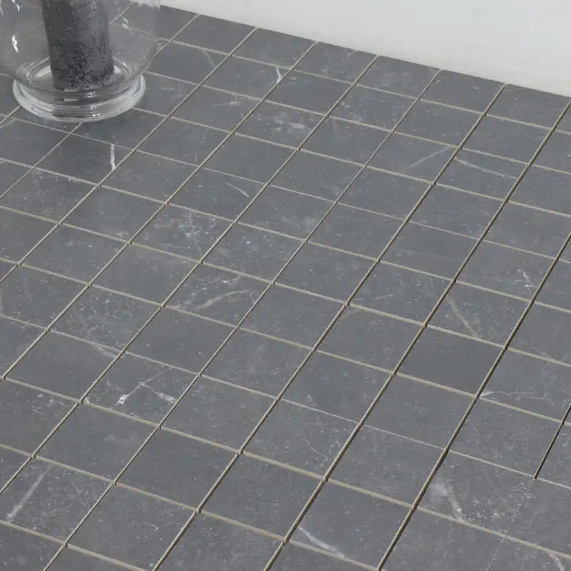 Mosaik Tenfors Soapstone Graphite Matt Marmor 7x7 cm