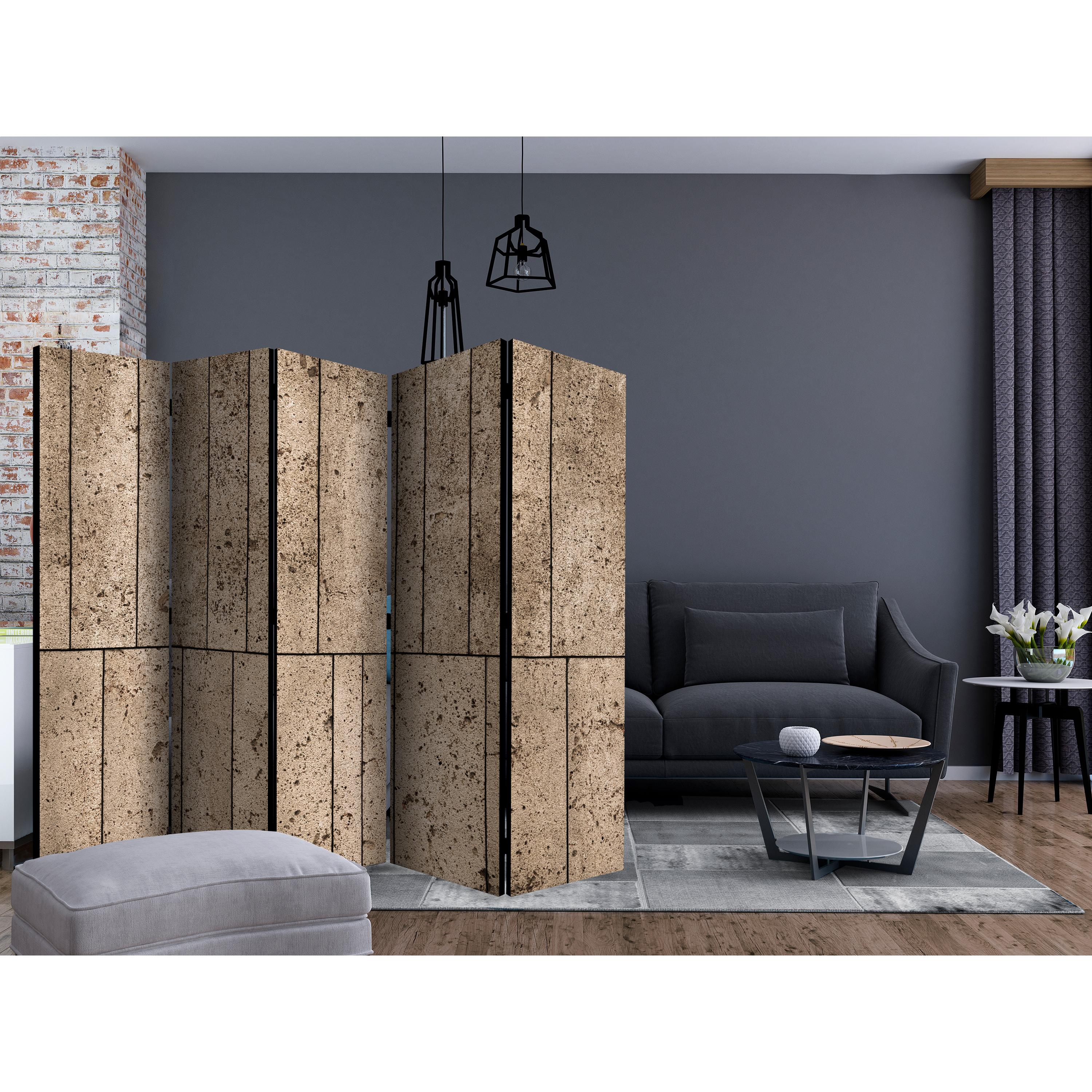 Rumsavdelare Arkiio Beige Wall II 225x172 cm