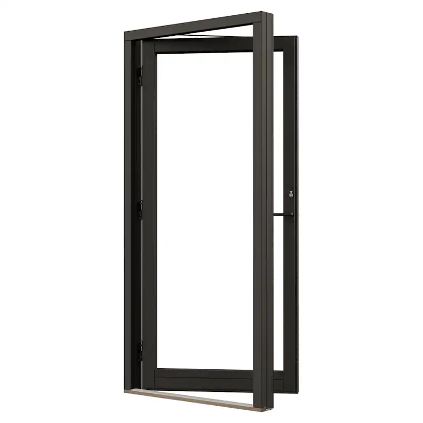 Fönsterdörr NorDan NTech Helglasad Aluminium BlackLine Svart